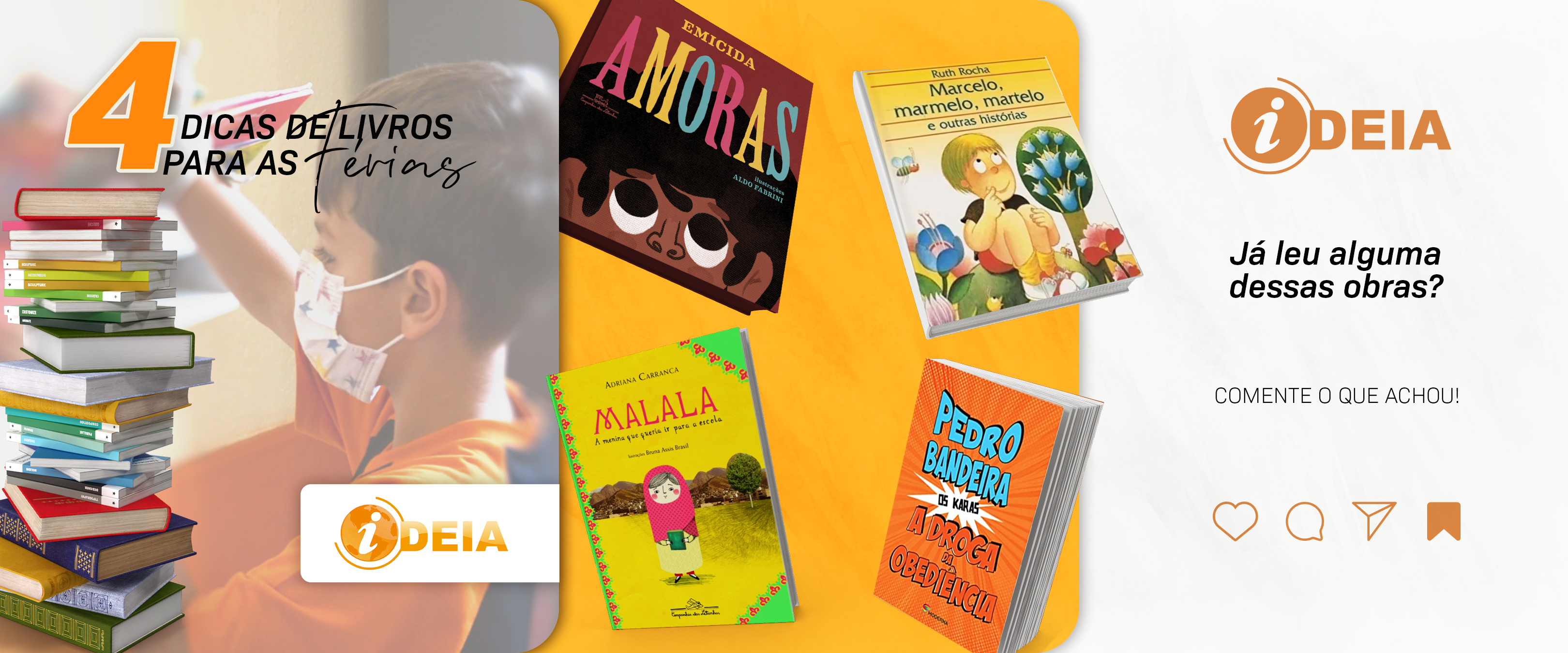 Dica de Livros para leitura durante as Férias